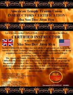 Sha Soo Doo Jitsu Ryu Certificate